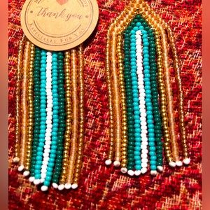 Native American Beaded Earrings Bohemian
